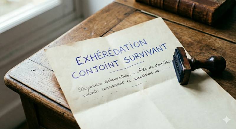 Exhérédation du conjoint survivant - Puis-je le déshériter au profit de mes enfants par exemple ?