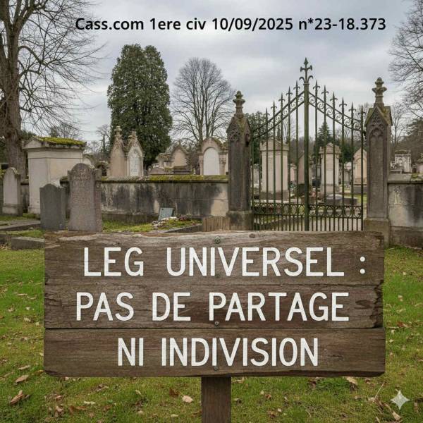 leg universe: pas de partage ni indivision